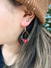 Load image into Gallery viewer, Christmas Florals Dangle