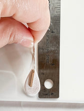 Load image into Gallery viewer, White Imprinted Dangle