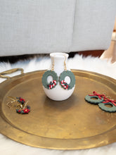 Load image into Gallery viewer, Candy Cane & Holly Wreath