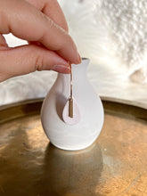 Load image into Gallery viewer, White Imprinted Dangle