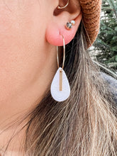 Load image into Gallery viewer, White Imprinted Dangle